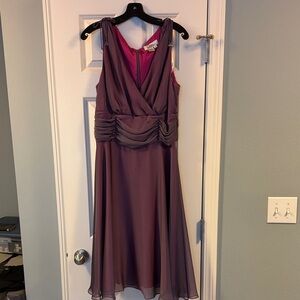Patra Purple Sleeveless Midi Dress